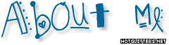 About Me Blue