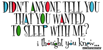 You Want