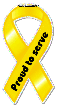 Proud To Serve Yellow Ribbon