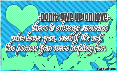 Dont Give Up Love